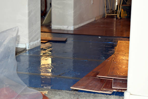 Professional Burst Pipe Cleanup technician working in West Babylon, NY
